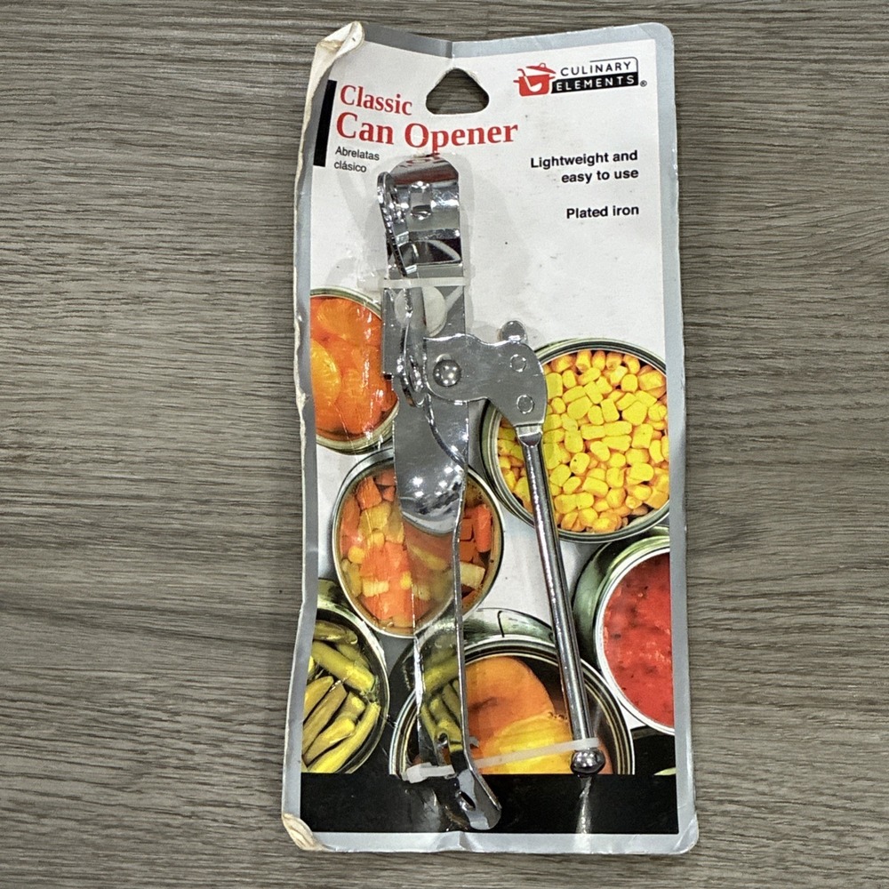 Culinary Elements Classic Plated Iron Can Opener | New